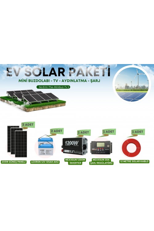 Güneş Enerji Sistemleri Yaz Kış Kullanım Solar Paket